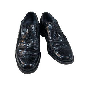 Biltrite Imperial British Walkers Mens 8.5 Black Custom Oxford Shoes USA 9516